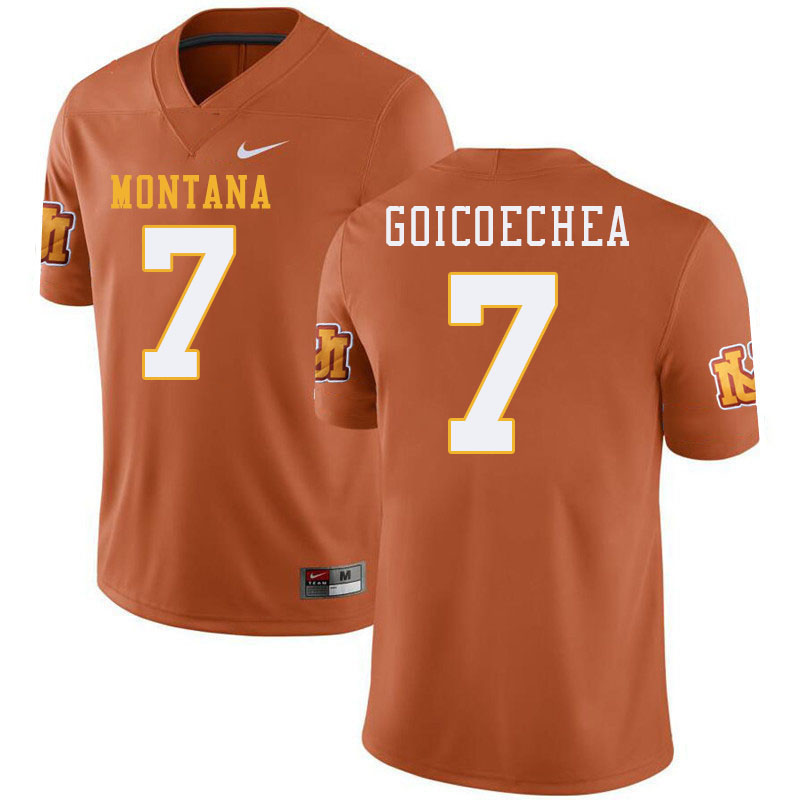 Montana Grizzlies #7 Kash Goicoechea College Football Jerseys Stitched Sale-Throwback